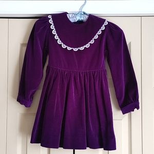 Vintage Velvet Purple Dress